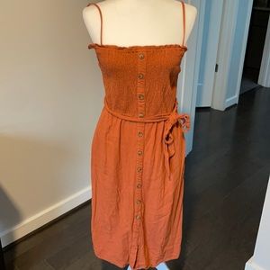 **MOVING SALE**  Abercrombie and Fitch rust color dress